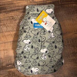 Peanuts Snoopy Dog Coat  - Green and Black